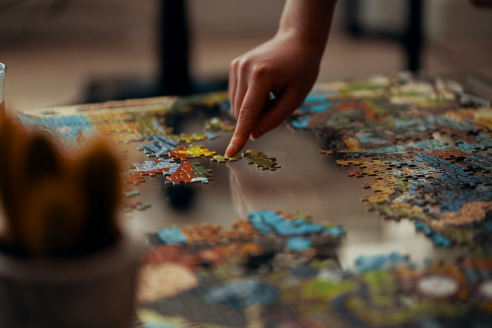A puzzle piece half completed, symbolizing the challenges faced and the solutions that can complete the 'puzzle' of navigating Medicaid and assisted living.